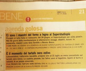 Vivimilano, "agenda golosa", 24.6.2016